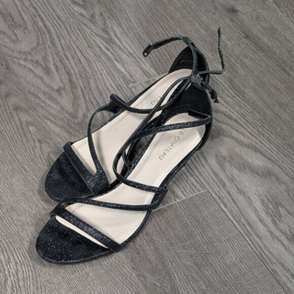 Le Chateau Black Sparkly Heels - Size 7 - Picture 3 of 7